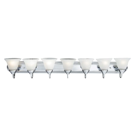 Maxim Lighting Essentials 7-Light 48" Wide Polished Chrome Vanity Light 8016MRPC